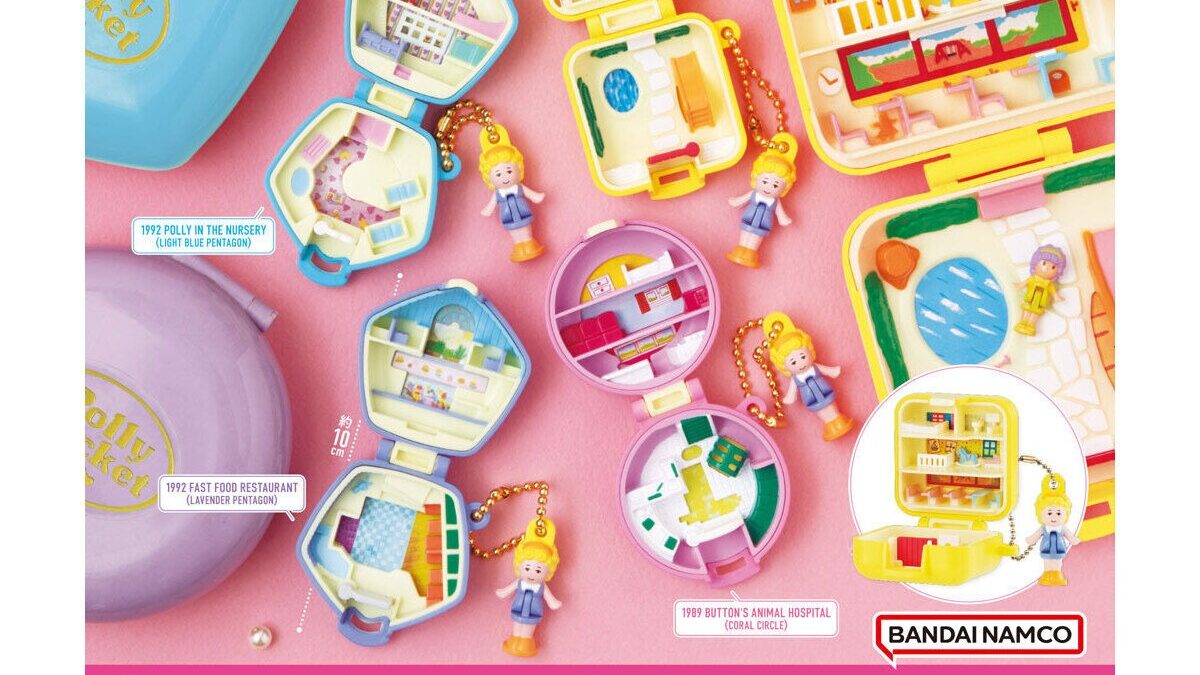Polly Pocket ミニチュアチャーム 3種類セット ガチャ ポーリー