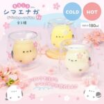 まるころシマエナガ　ダブルウォールグラス　桜