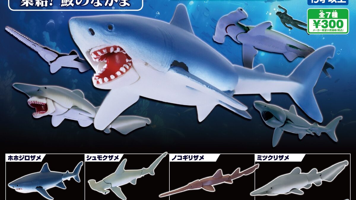 ホホジロザメ】あそべる生物フィギュアシリーズ ザ・シャーク 集結!鮫