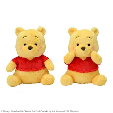 くまのプーさん 赤いほっぺ Lぬいぐるみ にっこり&うふふ