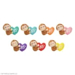 おさるのジョージ マスコット カラフルハート 85th