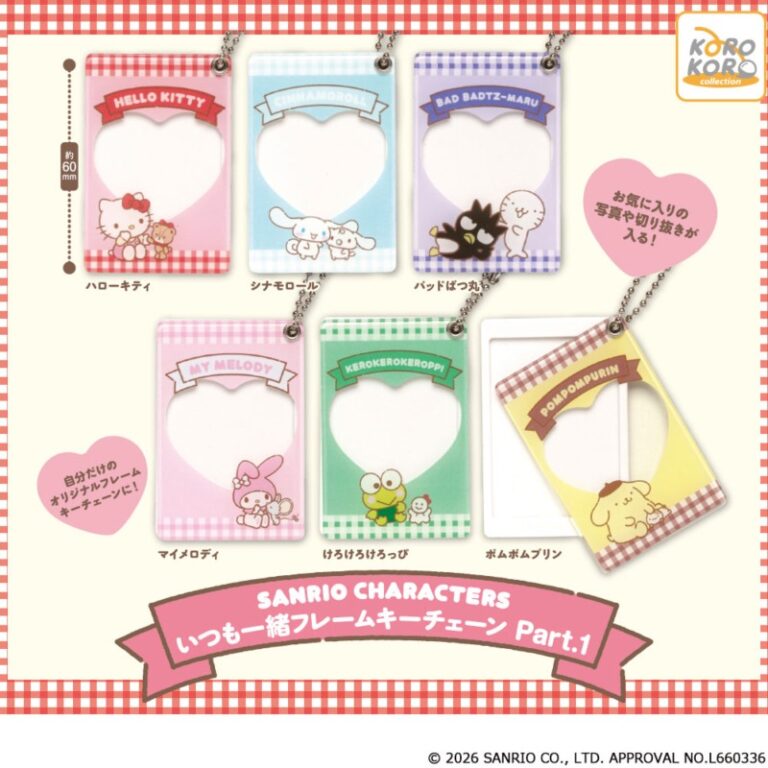 サンリオキャラクターズいつも一緒フレームキーチェーン Part.1