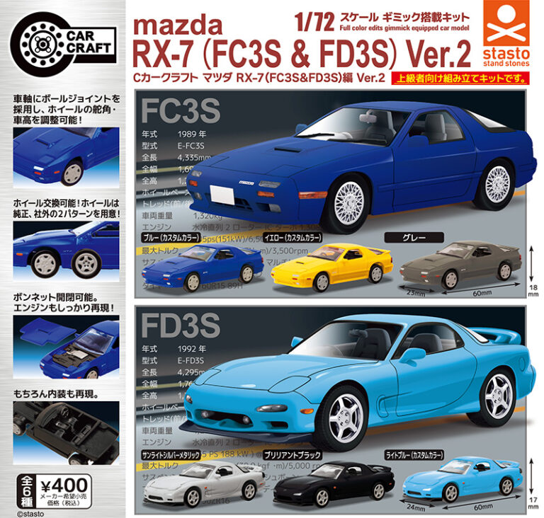 Cカークラフト マツダRX-7 (FC3S&FD3S)編 Ver2（再販）